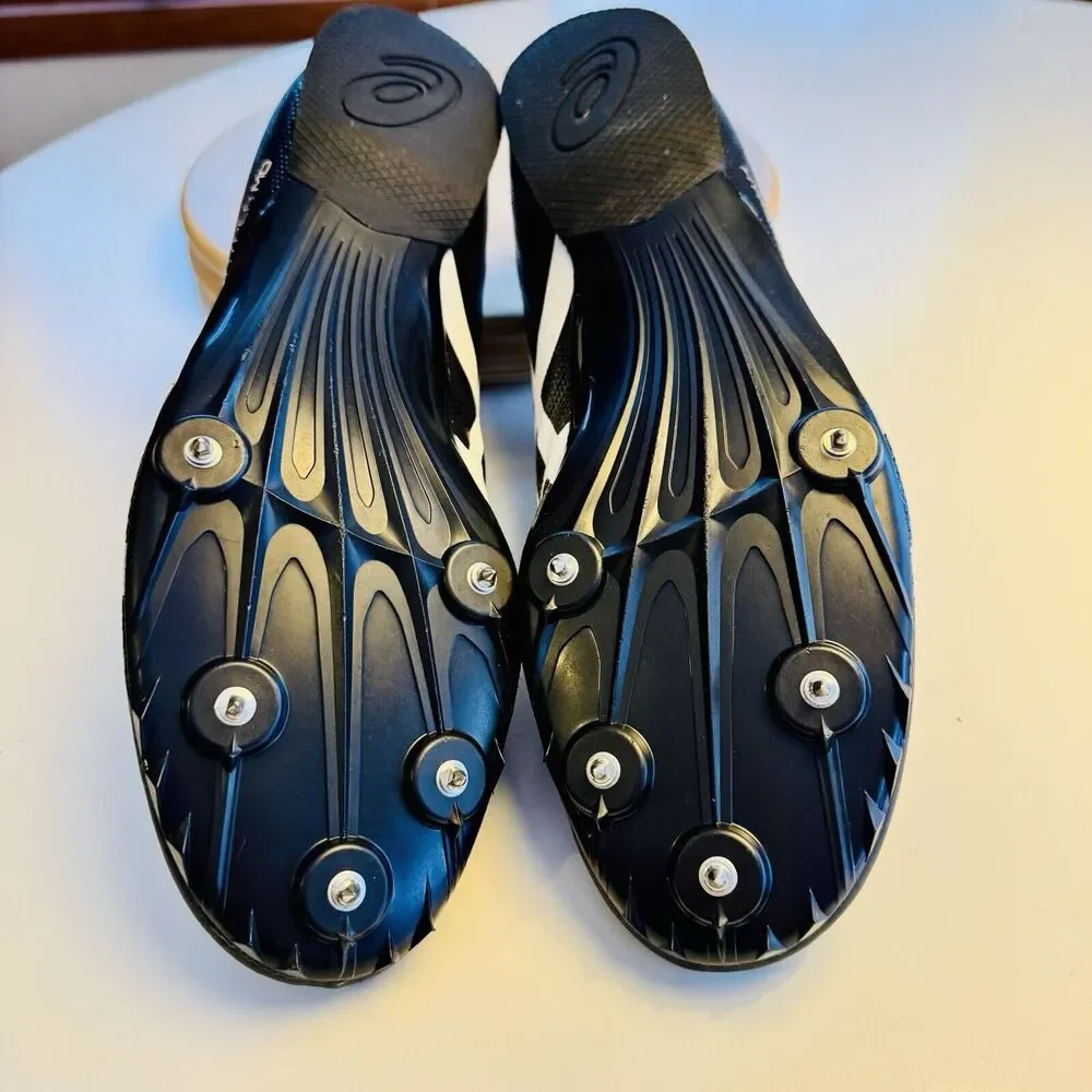 Size 13 - ASICS Hyper MD 7‎ Black White track and field running spikes shoes